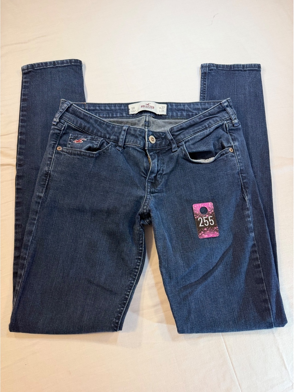 Hollister Women's Dark Blue Skinny Jeans Size 27x31